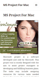 Mobile Screenshot of msprojectformac.com